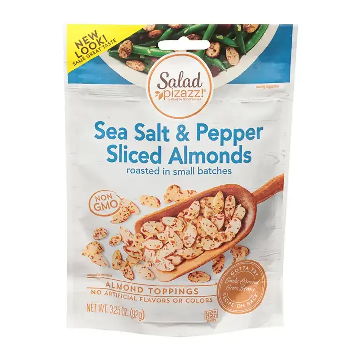 Salad Pizazz! Almond Toppings with Sea Salt and Cracked Pepper
