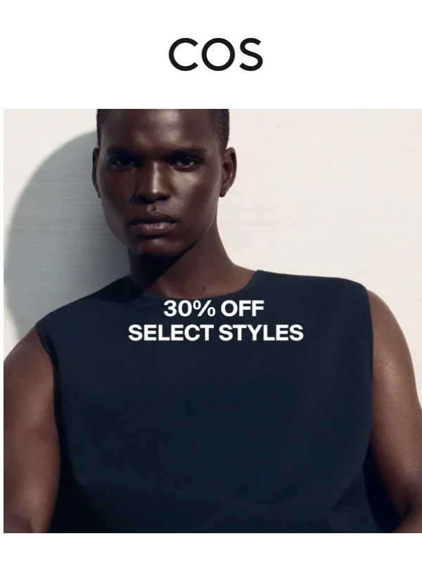 COS - 30% off select styles: the edit