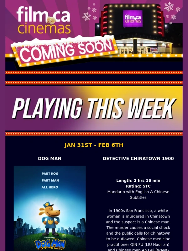 Film - Ring in the Lunar New Year with Detective Chinatown 1900 & Creation of the Gods II!