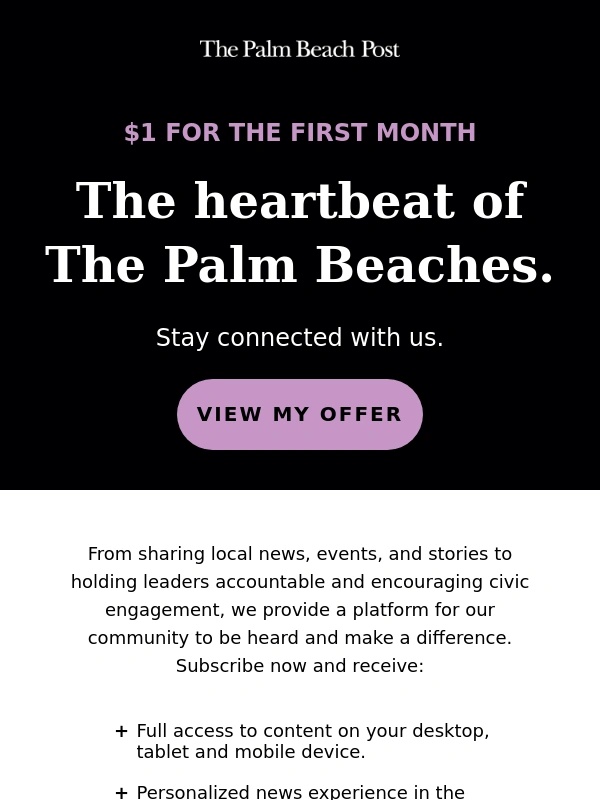 Palm Beach Post - Get local journalism that makes a difference