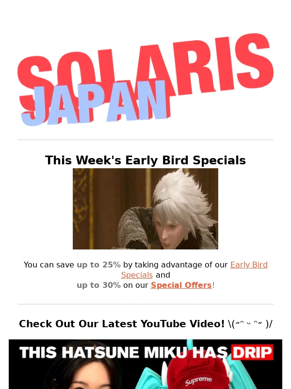 Solaris Japan - Fire Emblem,NieR Replicant,and Unicorn Overlord are just a few of this week's featured deals! б（＞ε＜）∂
