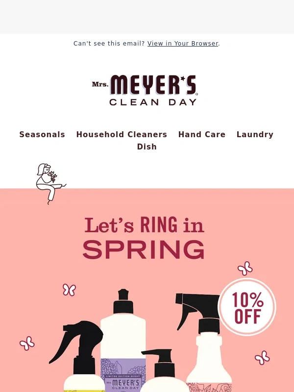 Mrs. Meyers - Spring Sale: Get 10% off everything!