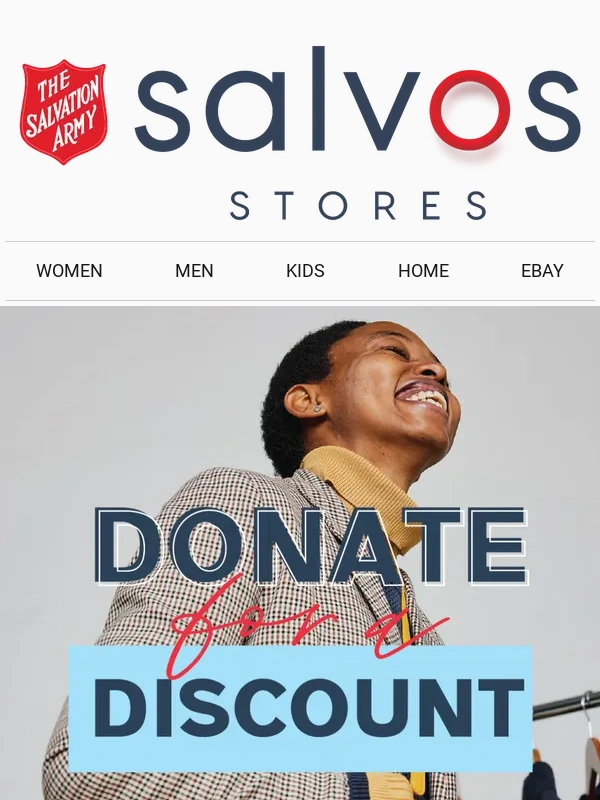 Salvation Army - Donate for a Discount ?