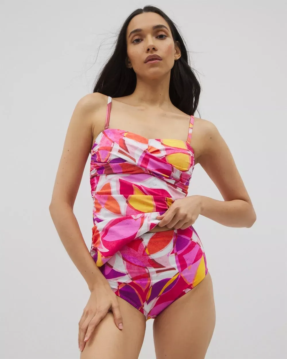 Women's Beyond Control Riviera Maya High-Waist Swim Bottom in Purple size 8   Soma - Women - Orchid - 8