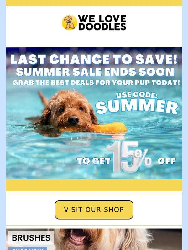 We Love Doodles - Summer Sale is almost over! Get 15% off your whole order! ???