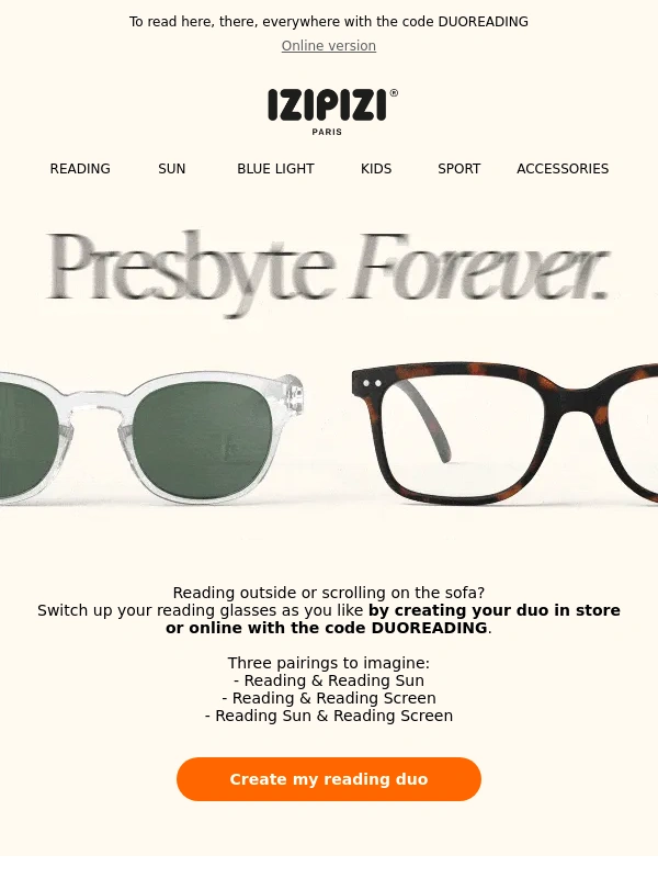 IZIPIZI - Presbyte Forever: a brand new reading glasses duo