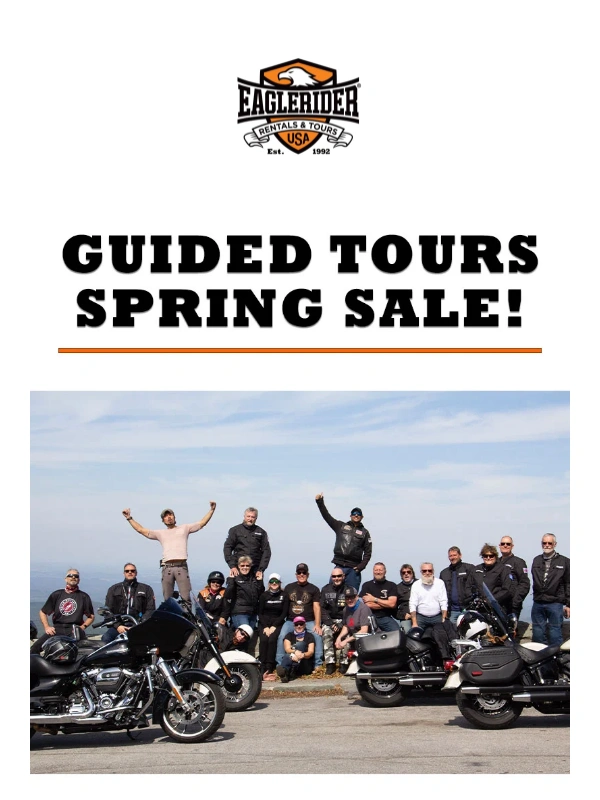 EagleRider - Enjoy 15% Off Select Guided Tours this Spring
