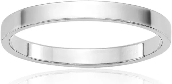 14K Solid Gold Plain Classic Wedding Band Ring