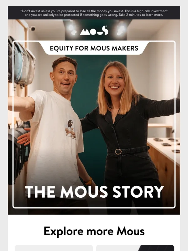 Mous - From £0 to millions in revenue