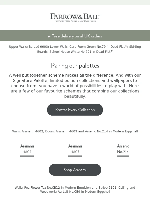 Farrow And Ball - Three schemes to inspire