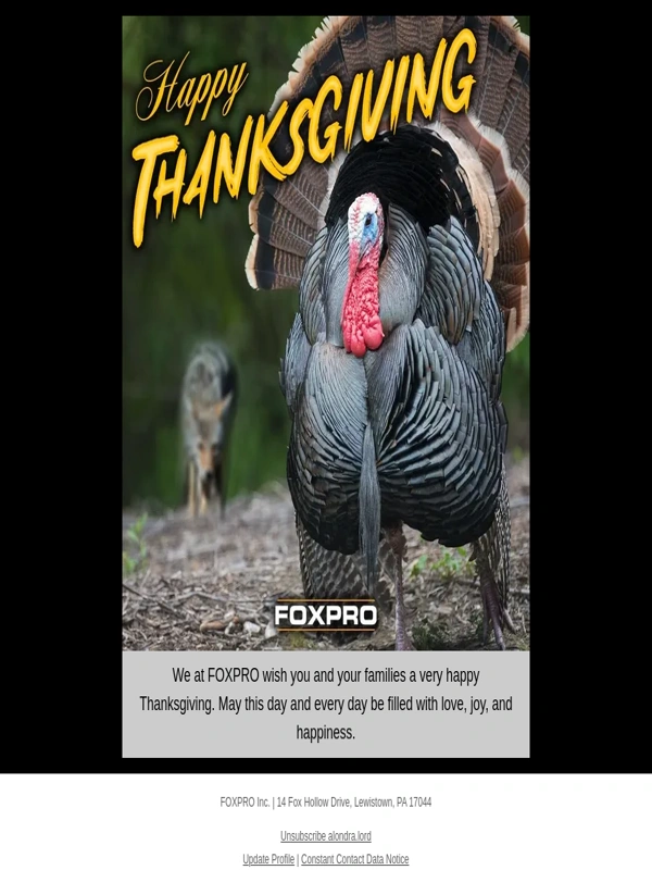 Foxpro - Happy Thanksgiving