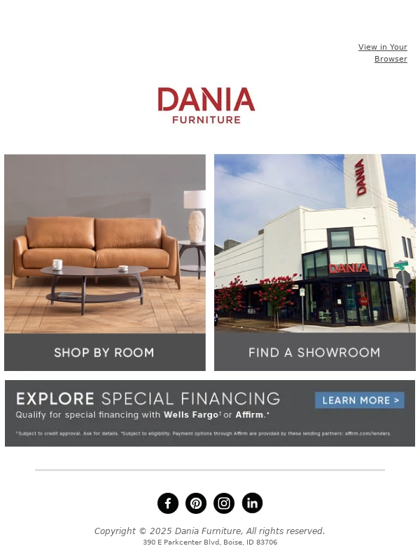 Dania Furniture - Buy a mattress,get 50% back