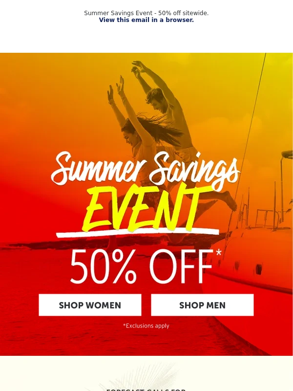 Eddie Bauer - 50% Off Styles For Any Forecast ?️