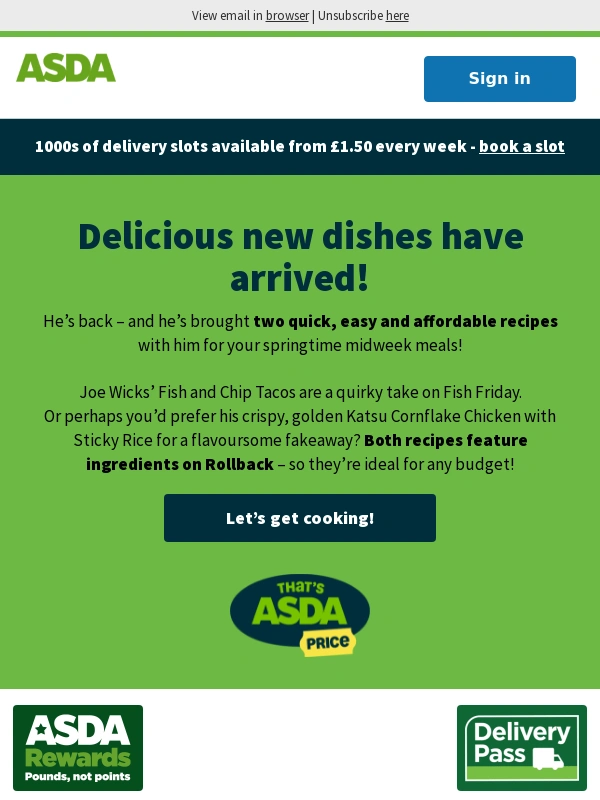 ASDA - Joe Wicks is back with new recipes!