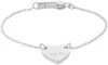Sterling Silver Heart Bracelet With Trademark