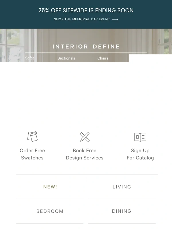 Interior Define - Don’t let this trend—or 25% off—slip away