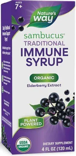 NATURES WAY Organic Sambucus Elderberry Syrup