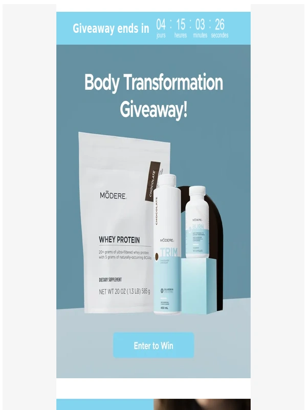 Modere - Giveaway alert! Win Trim + Burn + Protein!