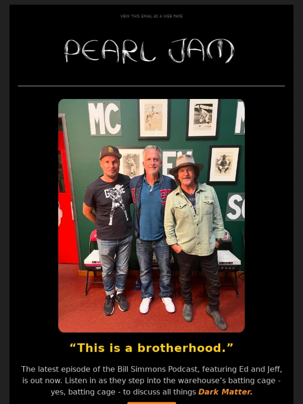 Pearl Jam - Conversations with Bill Simmons and Zane Lowe,out now