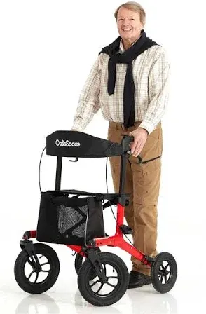 OasisSpace Pneumatic Rollator Walker with Seat
