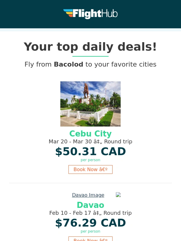 FlightHub - ✈ Bacolod Flights from $50.31