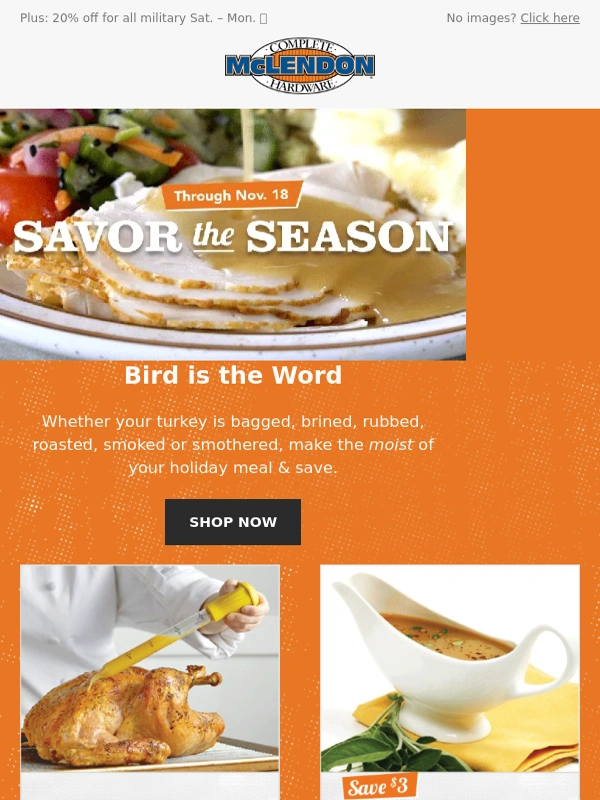 McLendons - ? Savor the Season savings