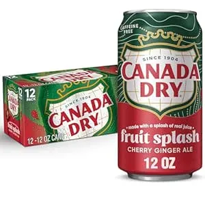 12-Pack 12-Oz Canada Dry Cherry Gingerale Fruit Splash $4.75 w/ S&S + Free Shipping w/ Prime or on orders over $35