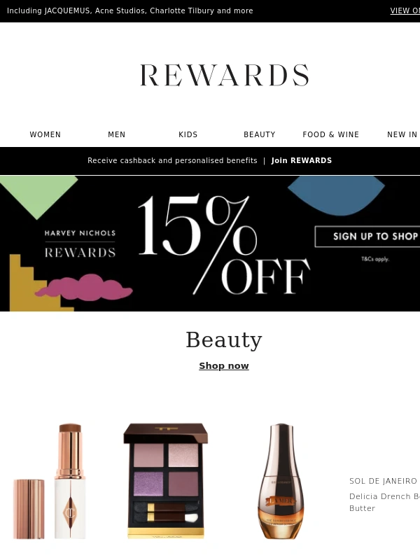 Harvey Nichols - Open for 15% off new season and sale