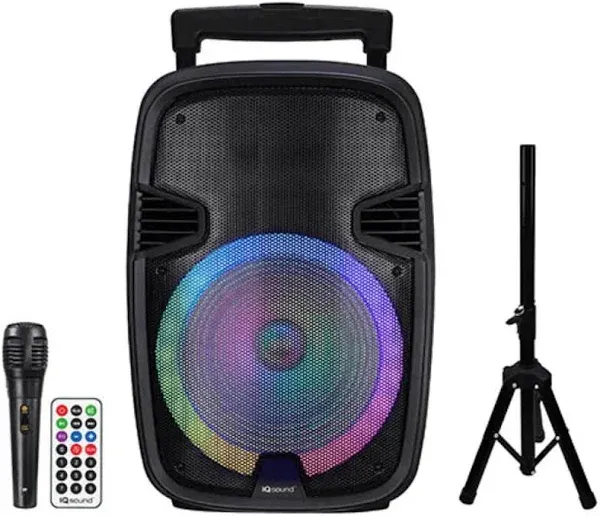 IQ Sound IQ-5715DJBT 15" Portable Bluetooth Speaker