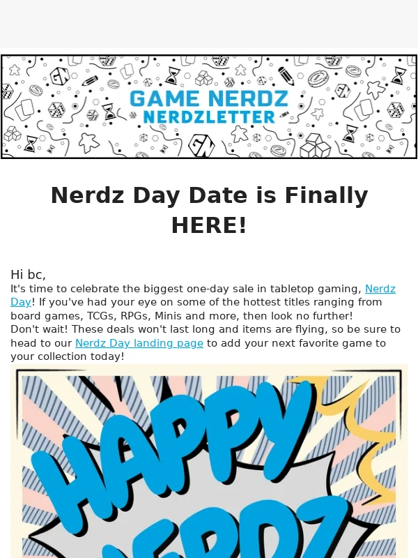 Game Nerdz - ? Nerdz Day IS FINALLY HERE!!! ?