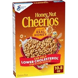 10.8oz. Honey Nut Cheerios Breakfast Cereal w/ Whole Grain Oats