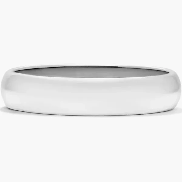 Slightly Curved Traditional Mens Wedding Ring