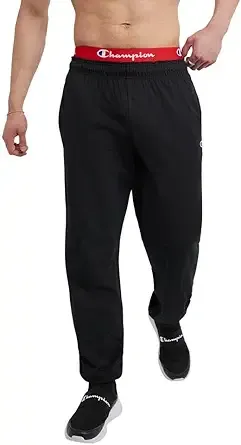 Champion Mens Lightweight Lounge Jersey Knit Casual Pants