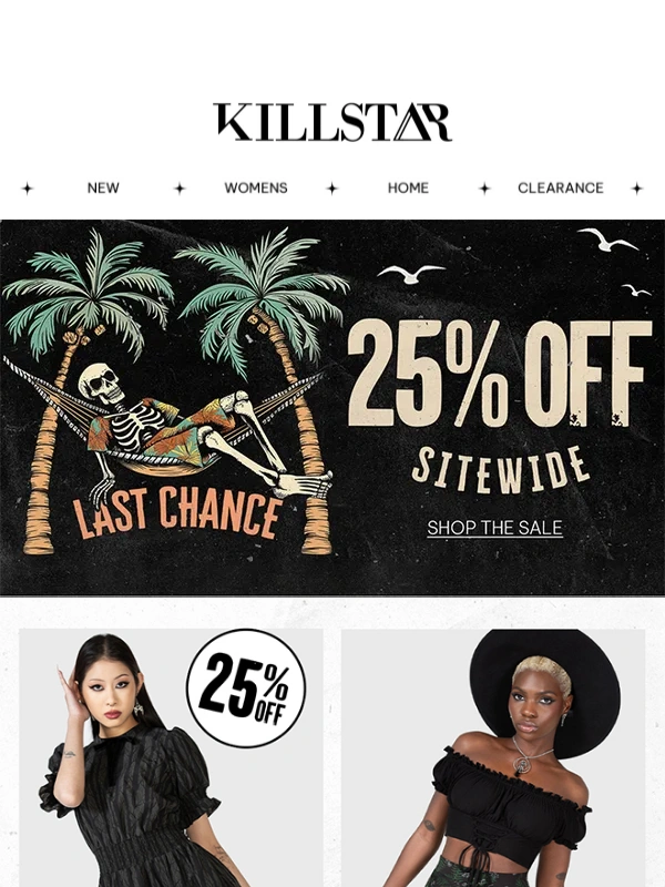 KILLSTAR - End's Today: Summer Sale ?