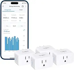 TP-Link - Tapo Smart Plug Wi-Fi Mini, 15A/1800W Max, 4-Pack, Color: Not Provided