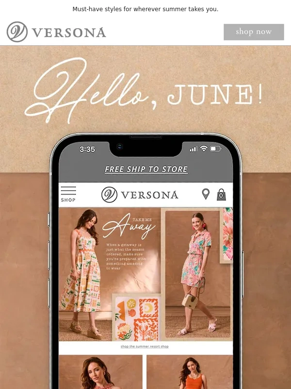 Versona - Shop The Summer Edit