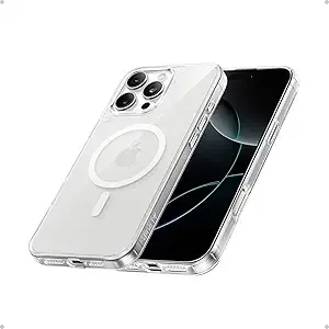 Anker - MagGo Clear Magnetic Phone Case, Ultra-Slim, Compatible with MagSafe, Clear, for iPhone 16 Pro Max