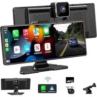 (prime) Accfly Dual 4K/1080p Dashcam + 10.26" HD IPS Car Screen for Apple Carplay & Android $64 + Free S/H