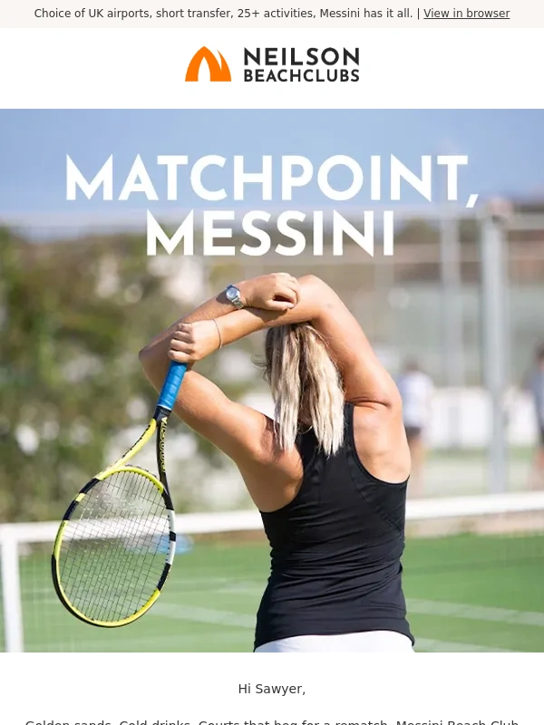 Neilson - Experience the best of Messini: From courts to coast!