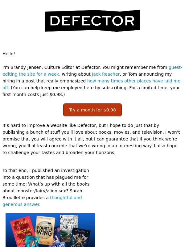 Defector - Cancel Culture? We’re Doing The Opposite