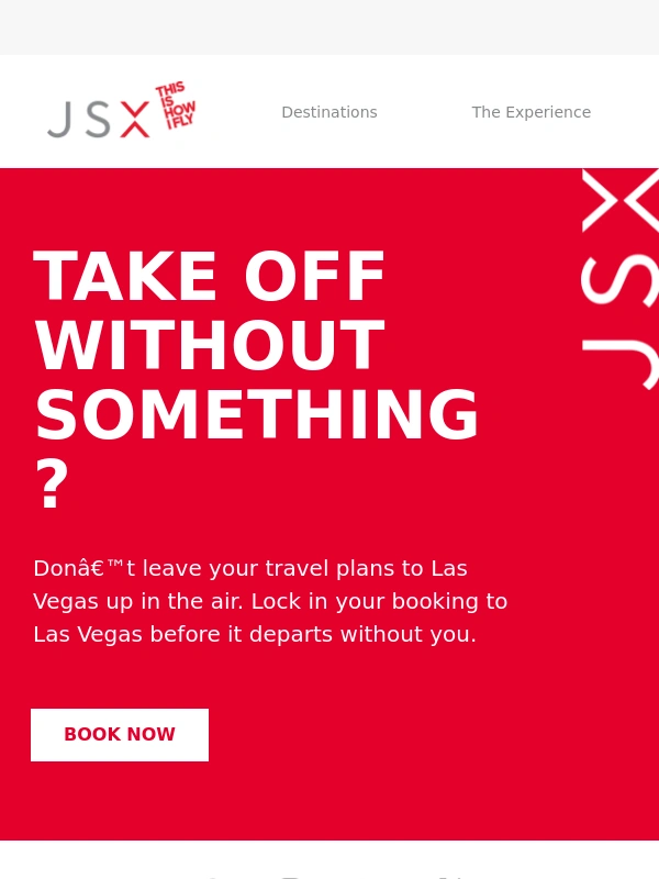 Jsx - You left a flight waiting in the wings!