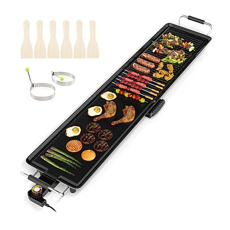 Costway 39.5" XL Electric Griddle w/ Ridged & Flat Cooking Surfaces & Adjustable Temp $59 + Free Shipping