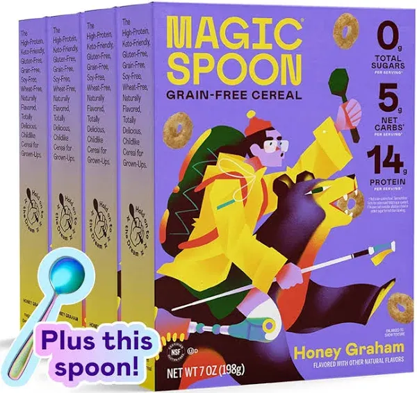 Magic Spoon Cereal Honey Graham 4-Pack