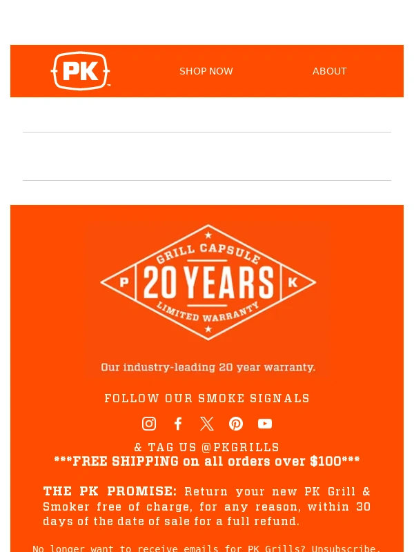 PK Grills - This Weekend Only - $75 Off your Dad’s PK360?