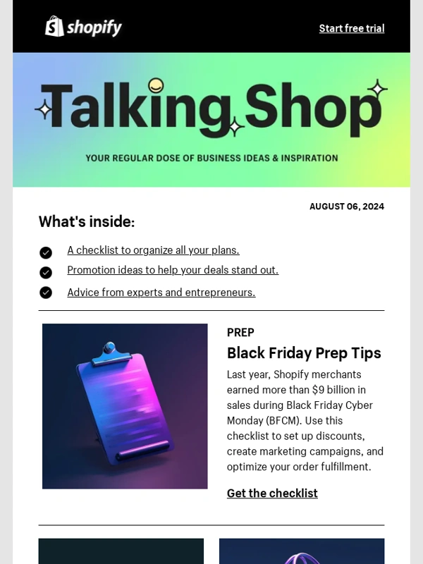Shopify - ?️ It’s not too early to plan for the biggest sales event of the year