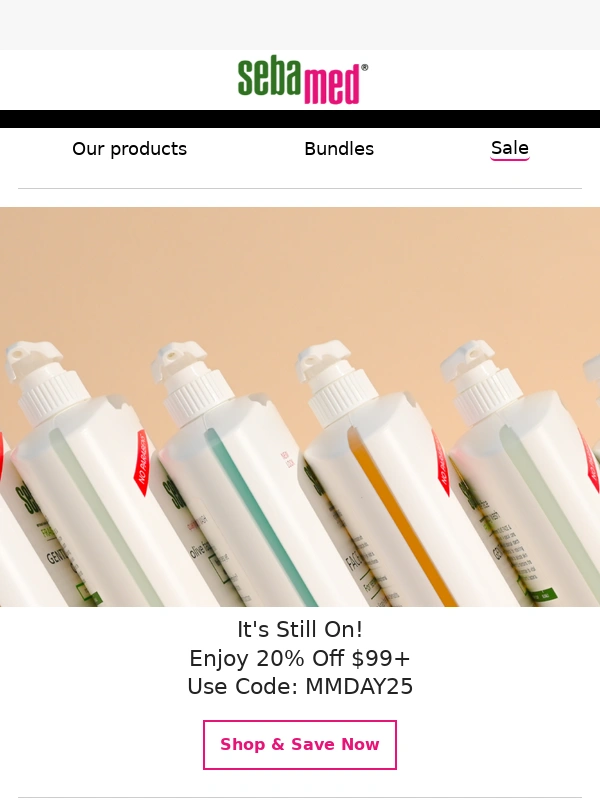 Sebamed - There's Still Time to Save 20%