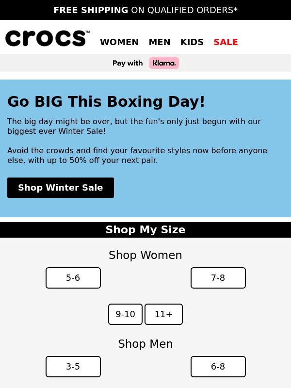 Crocs UK - Up to 50% off your favourite Crocs!