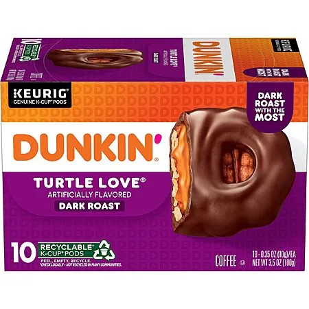 60-Count Dunkin' Turtle Love Flavored Coffee Keurig K-Cup Pods $29.25 w/ S&S + Free Shipping $29.25