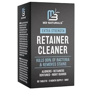 M3 Naturals - Retainer Cleanser Tablets, 2 Month Supply, Mint