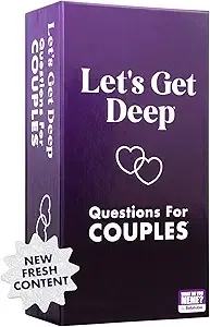 Let's Get Deep by Relatable, A Question Card Game for Couples, Great for Date Night Ideas, Couples Gifts, Wedding Gifts, and Long Distance Relationship Gifts, Includes 300 Cards to Build Up Intimacy